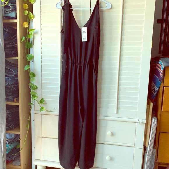 Miss Selfridge Pants - Black jumpsuit, size 4